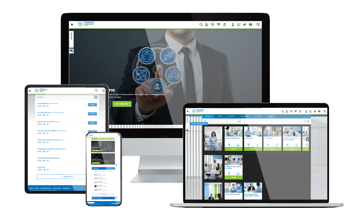 Built For Insurance Agencies. Structured. Proven. Everything inside Insurance Teamwork Services is designed to create real, measurable growth across every role in your agency, step by step. Role-Based Training Tracks Dedicated courses for agency owners, managers and coaches, new sales agents, senior sales agents, and CSRs, so every person gets training built for their actual job. Structured Remote Onboarding A complete path from hiring readiness through first-week success, ongoing documentation, and offboarding, so nothing depends on memory or whoever trained the last hire. Leadership and Coaching Development A full Managers and Coaches Academy covering accountability, difficult conversations, and building confidence in others, so your leaders are actually equipped to lead. Sales Skill Development at Every Stage From a New Agent Academy covering the first 90 days to advanced training on objections and consistency for senior producers. Culture, Accountability, and Succession Planning Tools for defining your standards, building an accountability system, and planning your exit years before you need one. Service Training Tools to help your CSR team become confident, efficient, adaptable, and armed with tips to avoid inevitable burn-out in today's changing market. Ongoing Mindset and Sustainability Training Short-form Monday Minutes content to keep your team sharp between courses. CRM, Software, and the Latest Trends Dedicated marketing and lead-management training from industry experts.